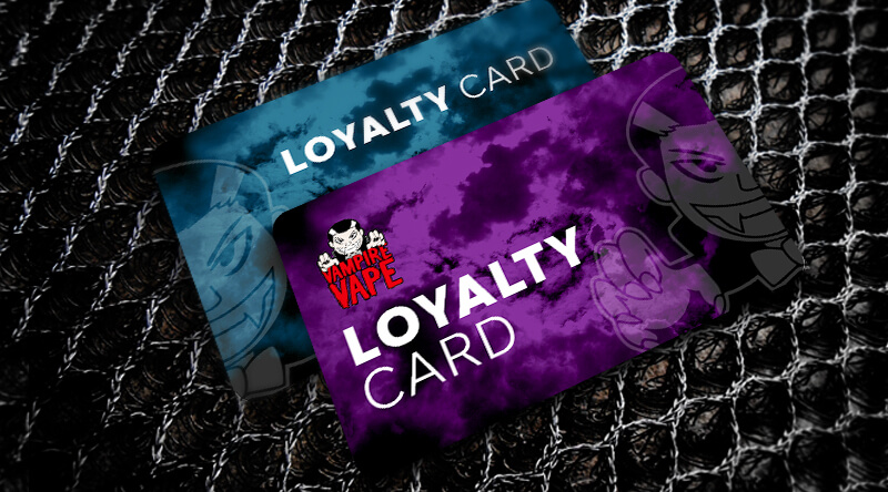 Vampire Vape Loyalty Reward Scheme Card