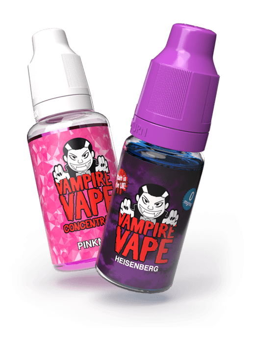 Vampire Vape concentrate and 10ml e-liquids