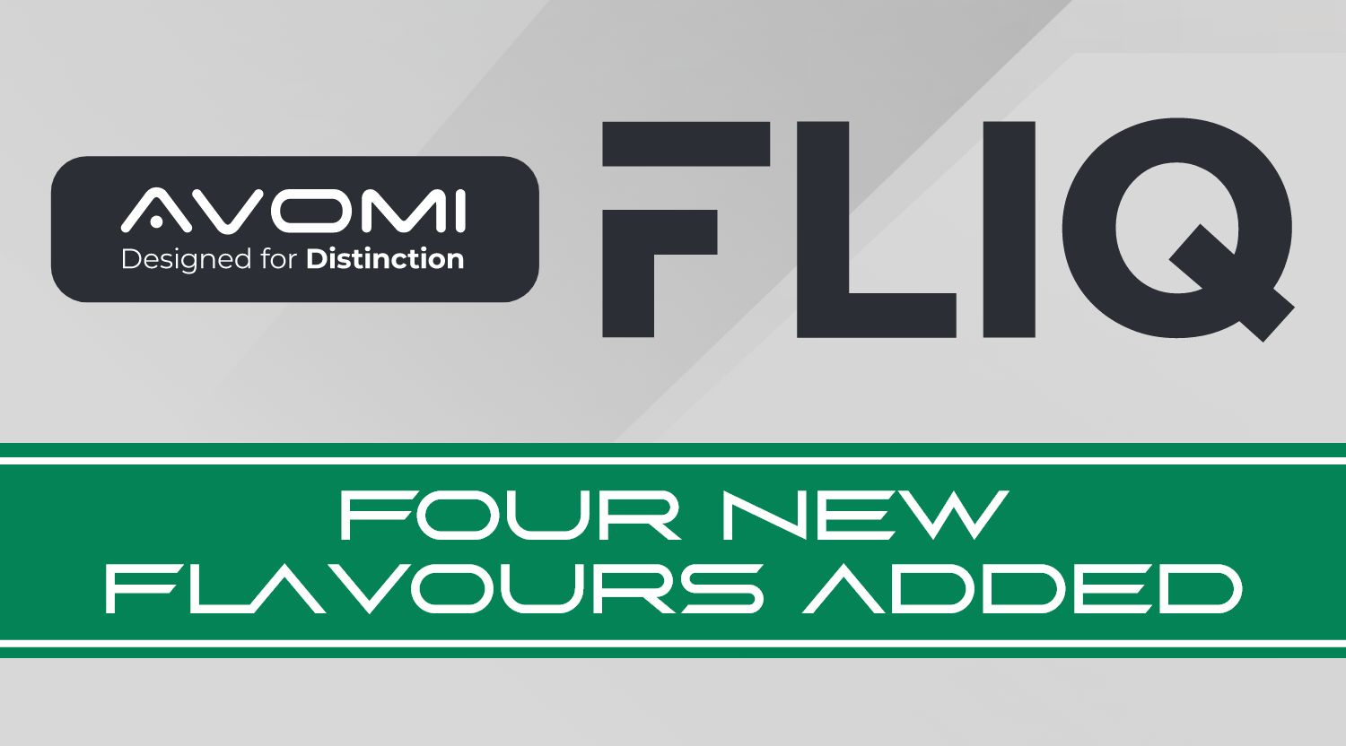 Four new flavours of Avomi Fliq prefilled vape pods on Vampire Vape.