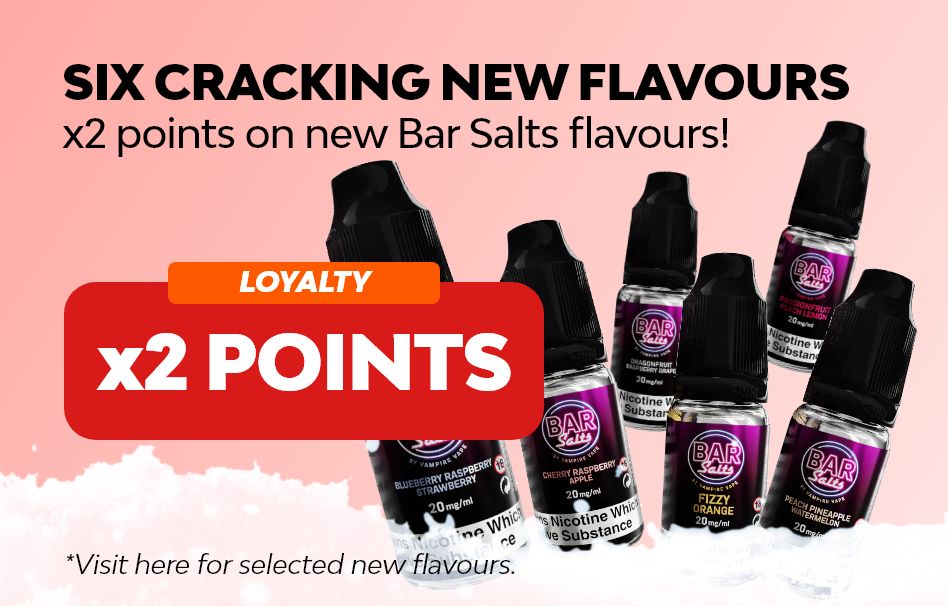 Double Points on new Bar Salt flavours