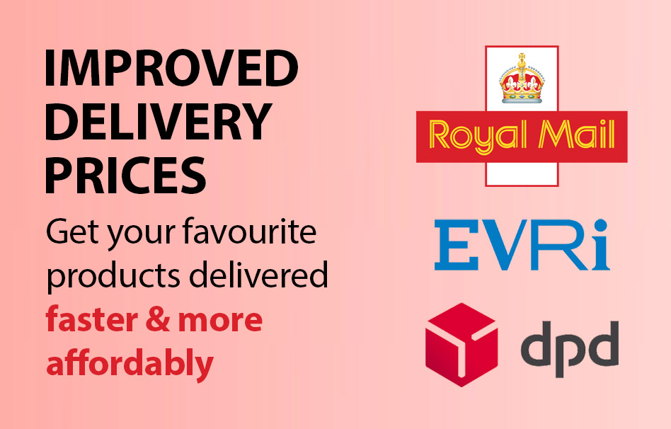 Improved Delivery Prices - EVRI, Royal Mail, DPD