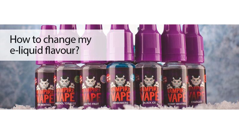 How do I change my e-liquid flavour?