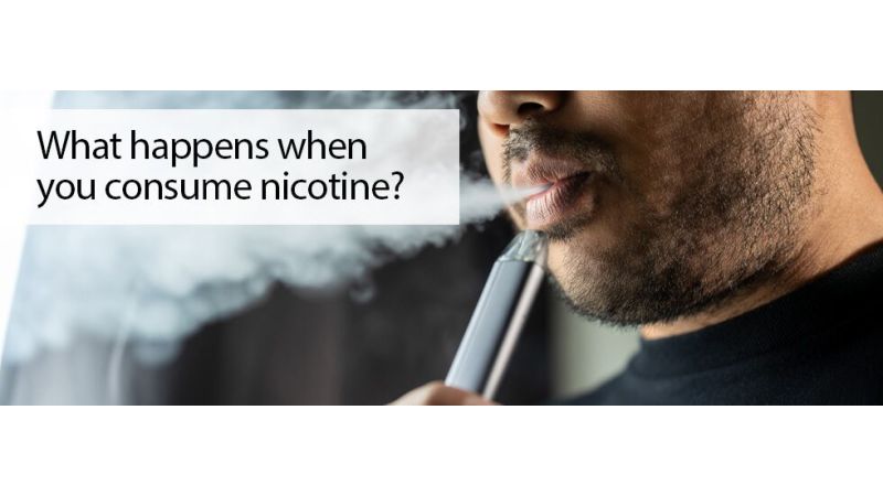 What happens when you consume nicotine?