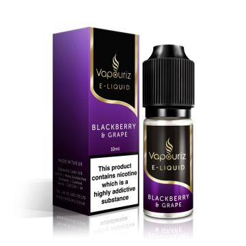 Vapouriz E-Liquid - Blackberry & Grape - 10ml